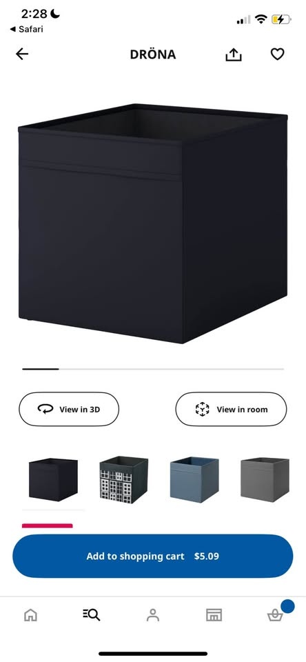Black shelf unit ikea with storage boxes - photo 3