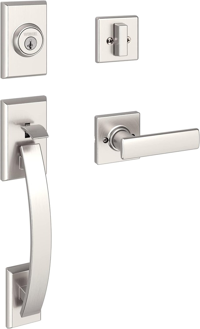NEW Weiser Tavaris Entry Handle set, Breton Lever