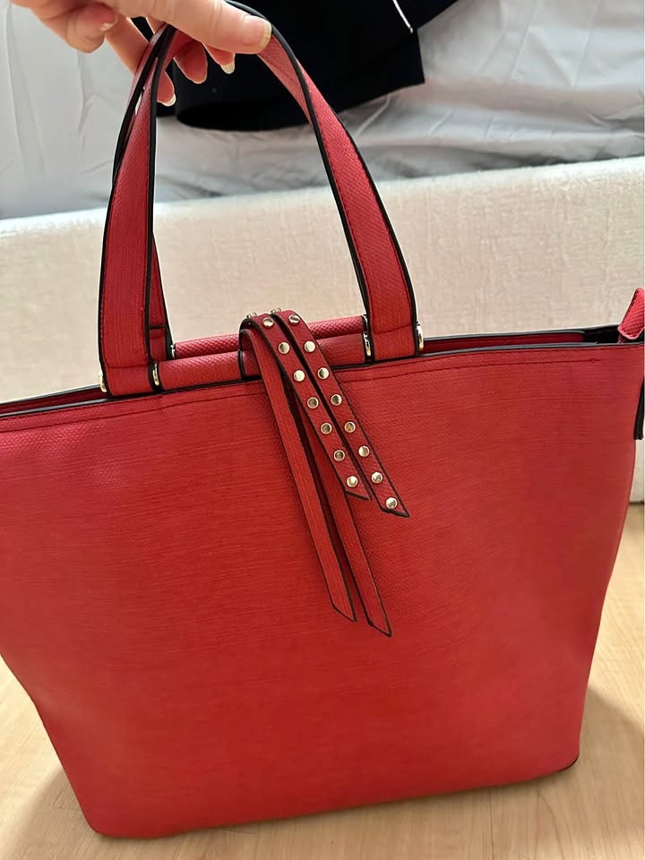 Red handbag/ purse
