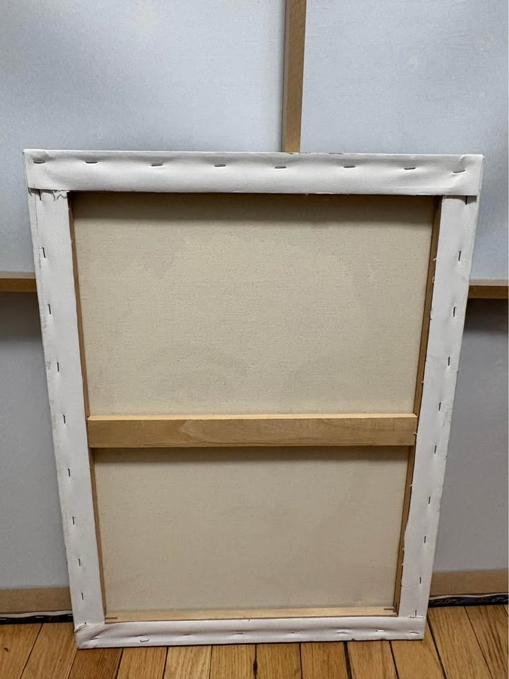 Stencil art on canvas (framed) 18" x 24.5" - photo 2