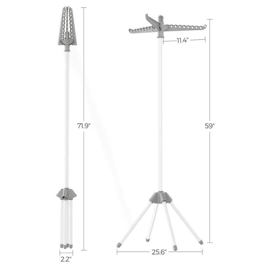 👕 SONGMICS Clothes Drying Rack | 59” Folding Laundry Airer | NEW - photo 3