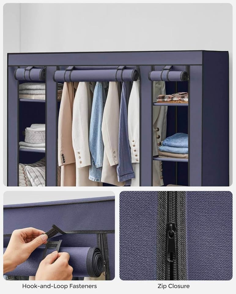 SONGMICS Portable Closet Wardrobe – 12 Compartments - photo 3