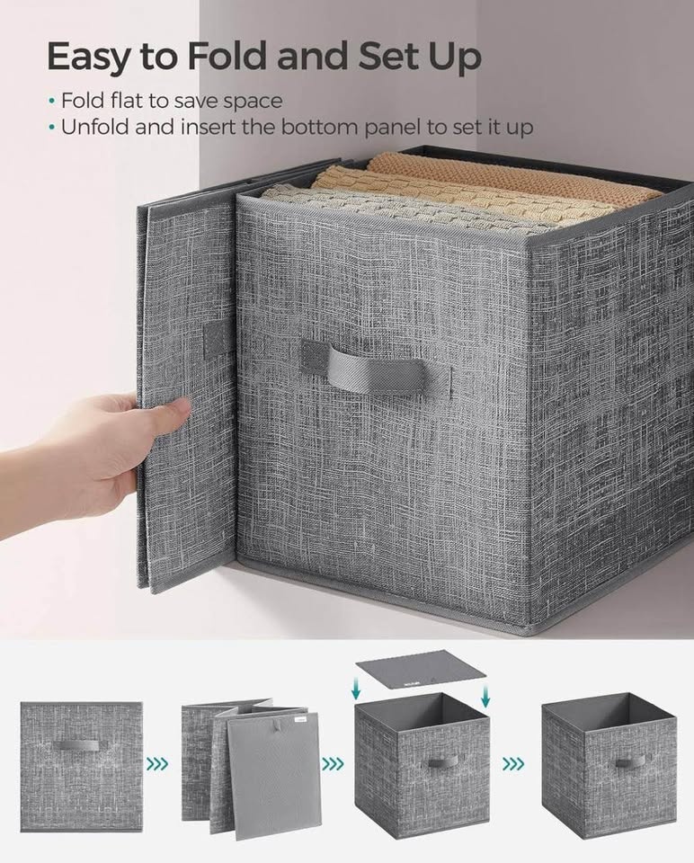 🔥SONGMICS Storage Cubes – Set of 8 | Closet Organizers | NEW - photo 2