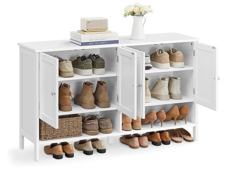VASAGLE 3-Tier Shoe Cabinet – Modern Entryway Storage - photo 2
