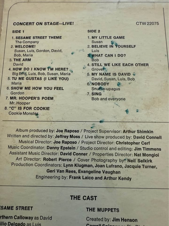 Sesame Street In Concert Vinyl - photo 2