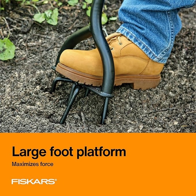 NEW Fiskars Long Handle Steel Tiller, 40", Arrow Tipped Tines - photo 3