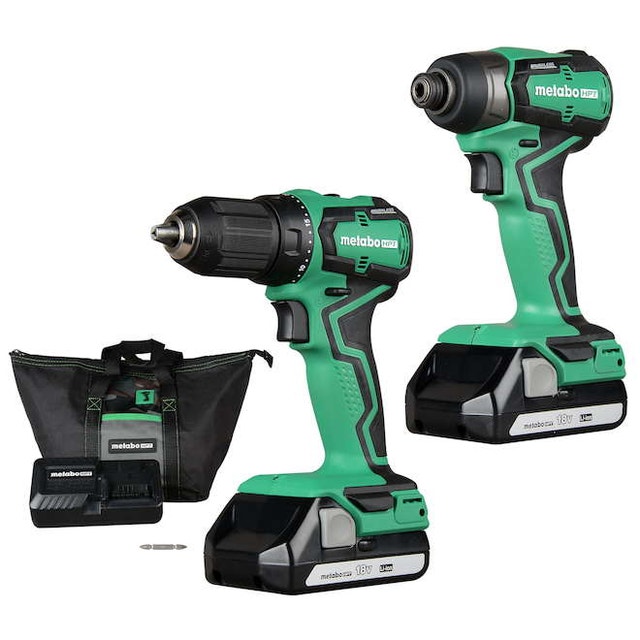 Metabo HPT 18V Cordless Impact Driver and Drill Kit