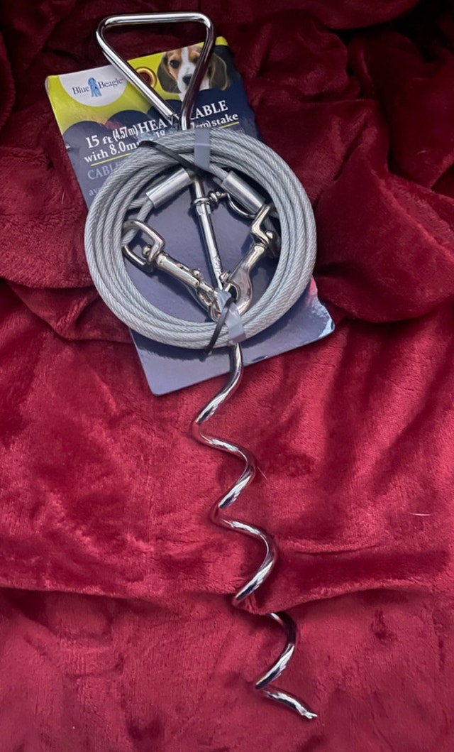 Blue Beagle Tie-Out Cable