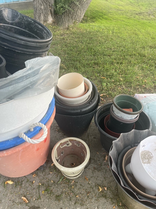 30 Assorted Plastic Planters$1 each