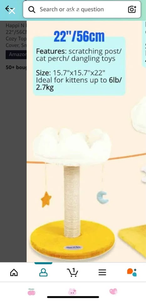 Cloud Cat Tower/Scratching Post - photo 2