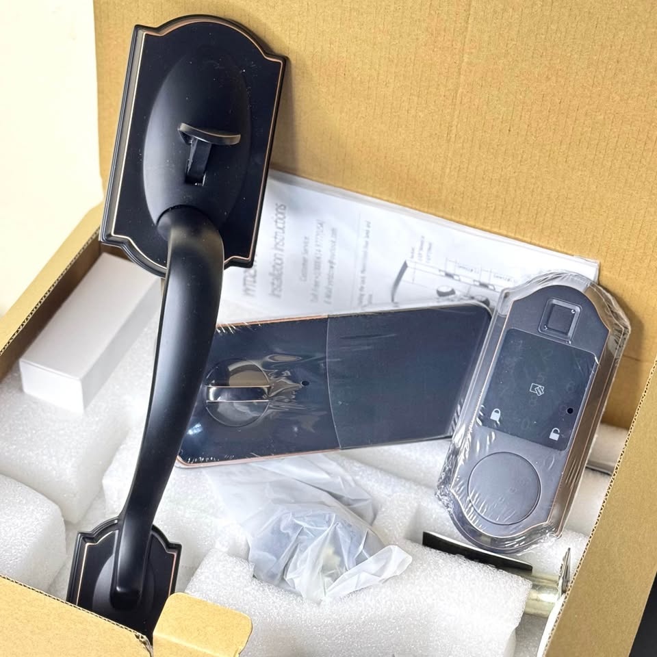 🔒 Fingerprint Smart Front Door Lock Set – Keyless Entry! Deadbol - photo 3