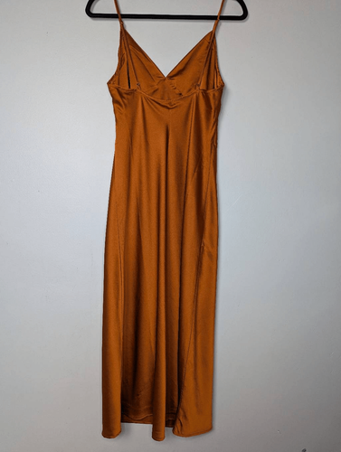 Abercrombie & Fitch copper midi slip dress Medium - photo 2