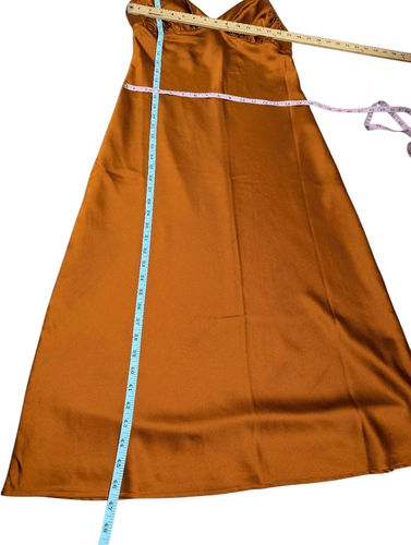 Abercrombie & Fitch copper midi slip dress Medium - photo 4