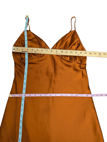 Abercrombie & Fitch copper midi slip dress Medium - photo 5