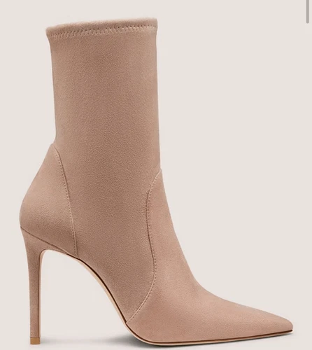Stuart Weitzman power bootie 100 in fawn size 9 - photo 2