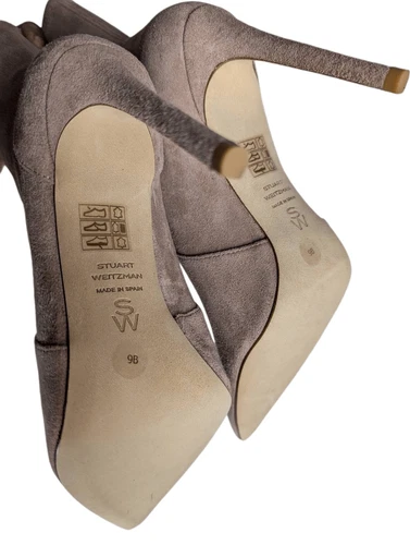Stuart Weitzman power bootie 100 in fawn size 9 - photo 3