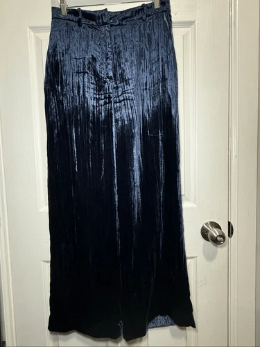 & Other stories high waist velvet trouser pants size 4 - photo 2
