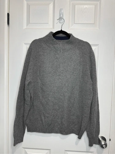 Brooks Brother’s pure cashmere half zip sweater Medium