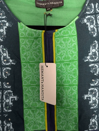 Hemant & Nandita sequined print shift dress XS - photo 3