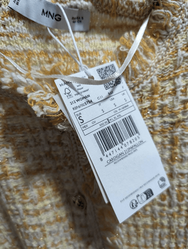 Mango pocket tweed cardigan Small - photo 3