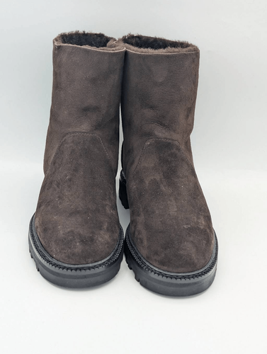 Manolo Blahnik Tomosa dark brown suede boots EU 39 - photo 2