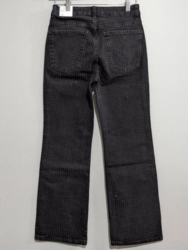 MNG Straight Flared jeans with rhinestone detail size USA 4 - photo 2