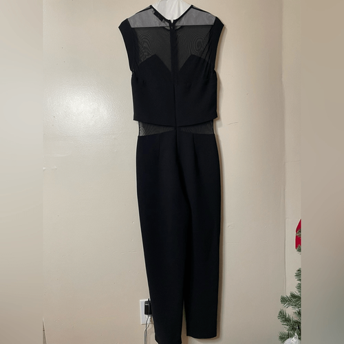Sandro black mesh jumpsuit Size Medium/IT 2 - photo 2