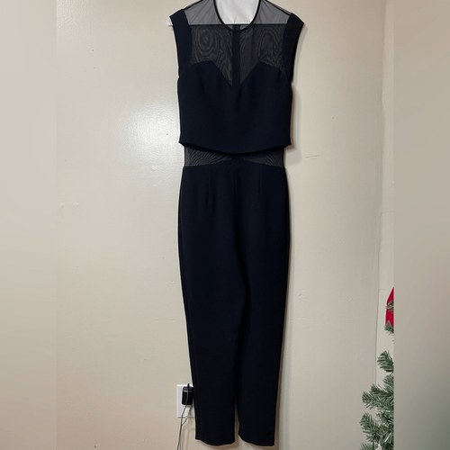 Sandro black mesh jumpsuit Size Medium/IT 2 - photo 3