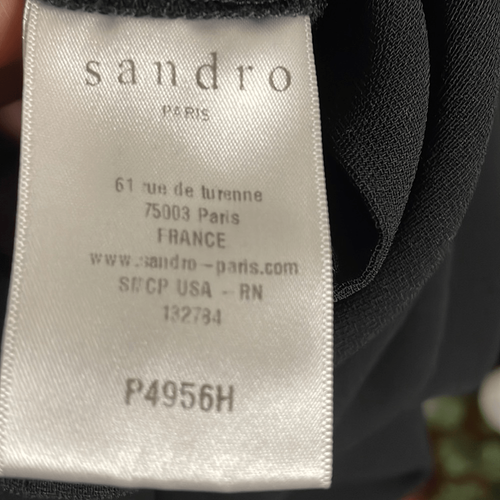 Sandro black mesh jumpsuit Size Medium/IT 2 - photo 5