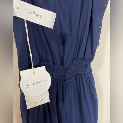 Aritzia Wilfred Irene Navy Jumpsuit Size xxs - photo 5