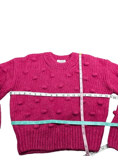 & Other Stories alpaca wool knit bobble fuschia sweater XS - photo 2