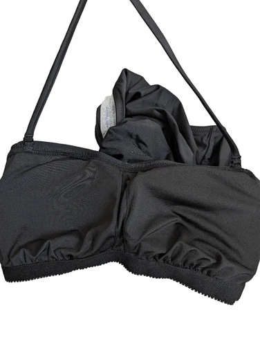 J Crew Ruched one piece black swim suit size 6 - photo 5