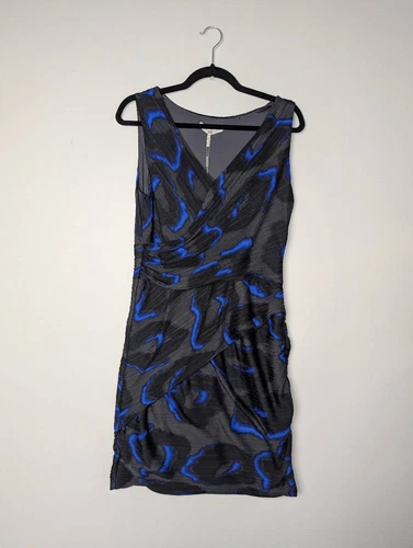 Halston Heritage abstract print mini dress size 12 - photo 3
