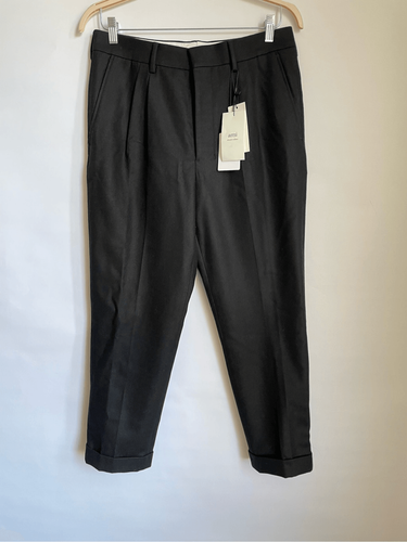 AMI PARIS Men's Turn-up Hem Wool Trousers Size 40/M - photo 2