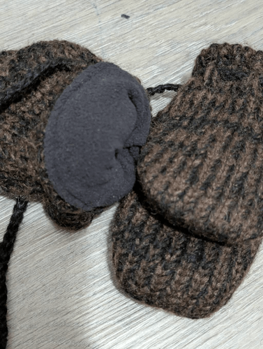 Nirvana designs kid's monkey wool mittens - photo 3