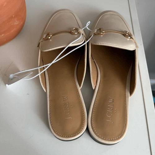 J crew cream slip-on loafer mules 9.5 - photo 3