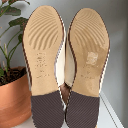 J crew cream slip-on loafer mules 9.5 - photo 5