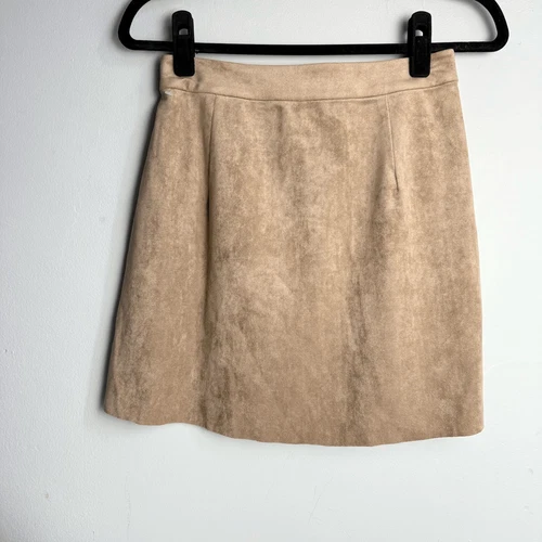 Aritzia Wilfred Free faux suede tan mini skirt Medium - photo 2