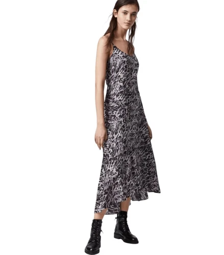 AllSaints Essie ambient dress leopard print pale Small - photo 2