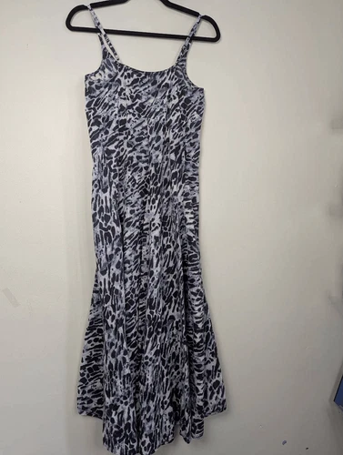 AllSaints Essie ambient dress leopard print pale Small - photo 5