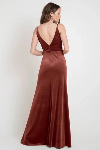 Jenny Yoo velvet midi dress size size 2 - photo 2