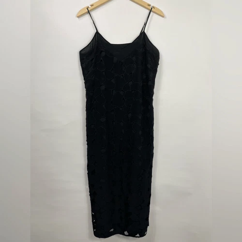 Equipment black v-neck slip dress Small - photo 2