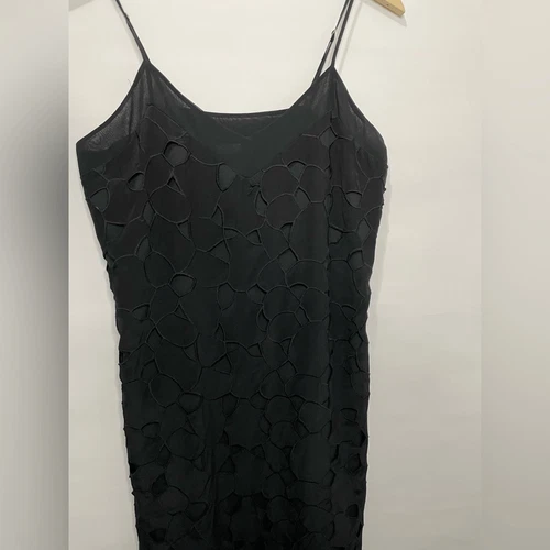 Equipment black v-neck slip dress Small - photo 3