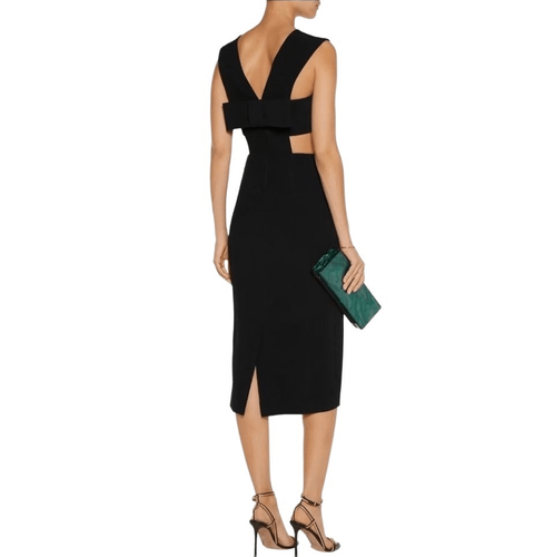 Cushnie Et Ochs Sleeveless Cutout Midi Dress Black size 0 - photo 2