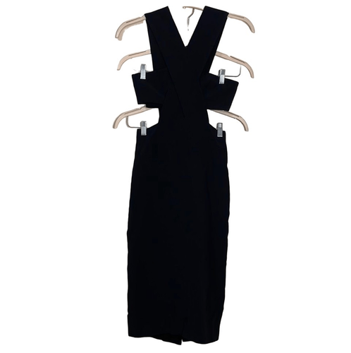 Cushnie Et Ochs Sleeveless Cutout Midi Dress Black size 0 - photo 4