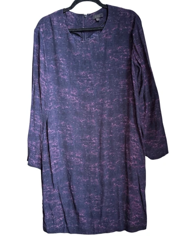 Cos long sleeve marble print dress US 12