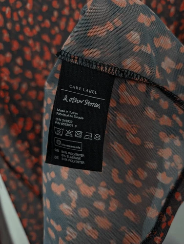& Other Stories mesh long sleeve top US 4 - photo 3