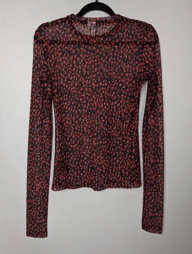 & Other Stories mesh long sleeve top US 4 - photo 4