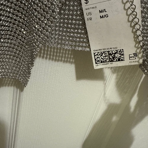 H&M rhinestone crop top M/L - photo 4