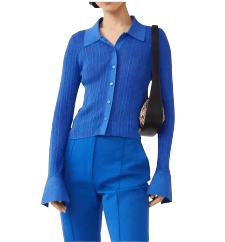 & Other Stories lurex slim knit blouse Small